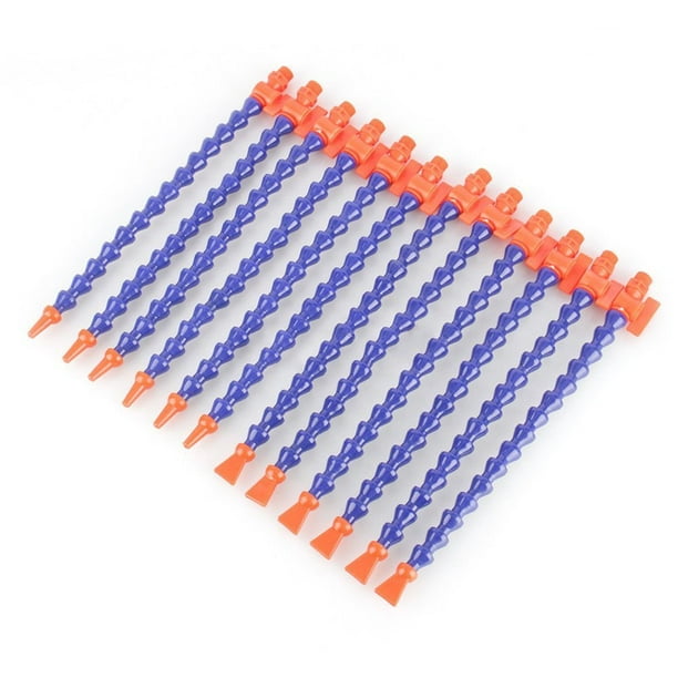Switch 12pcs Plastic Flexible Water Oil Coolant Pipe Hose CNC 1/4 Switch 12pcs Plastic Flexible Water Oil Coolant Pipe Hose CNC 1/4